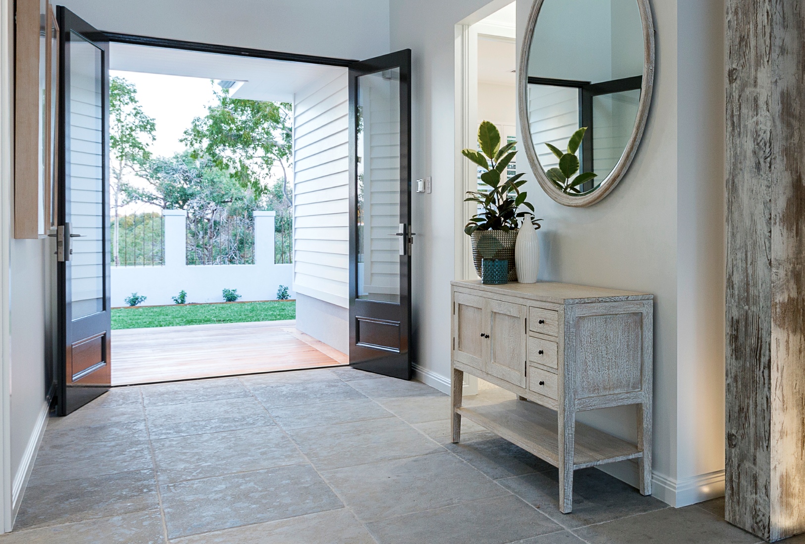 Doncaster doors with large glass lite