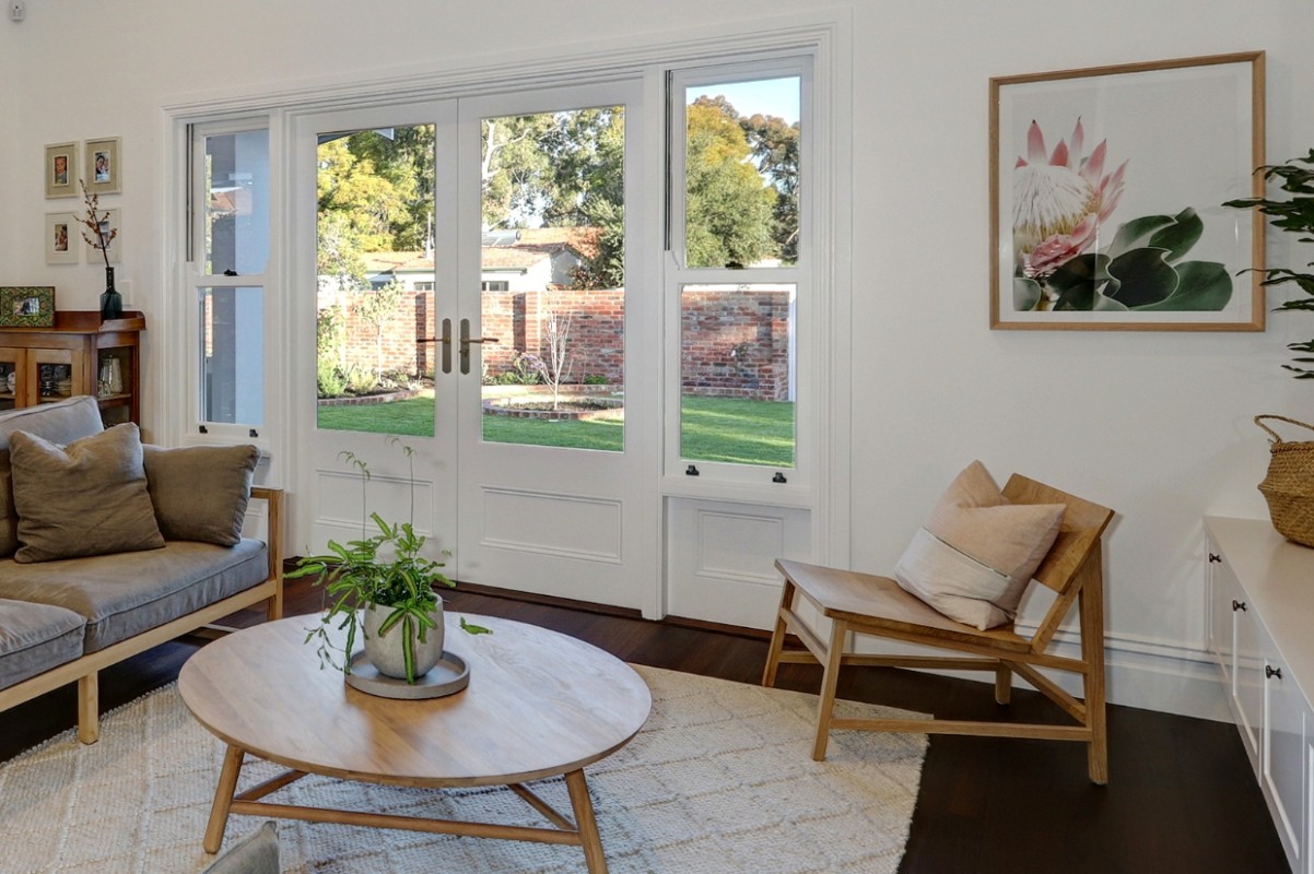 Doncaster door double hung windows Cedar West
