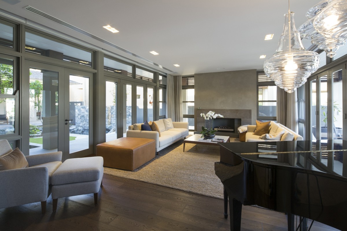 stunning applecross residence formal lounge bifold doors Cedar West