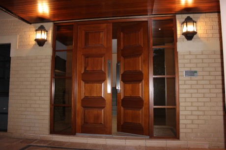 Bungaree solid timber door Cedar West