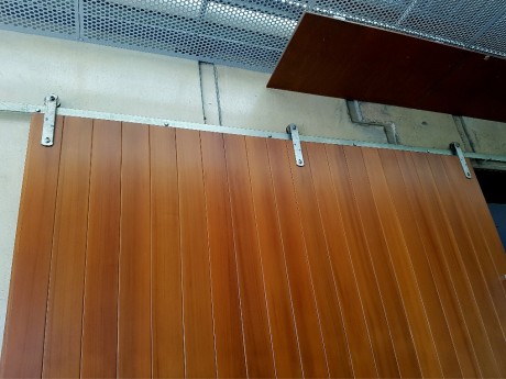 Barn door sliding timber detail top Cedar West
