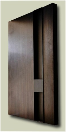 Contemporary door steel handle