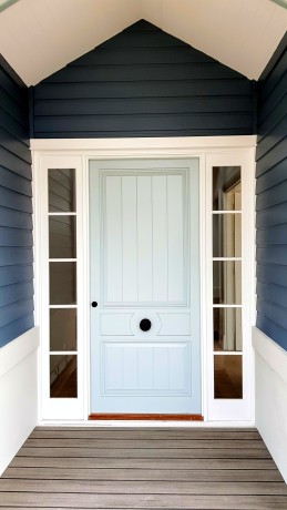Custom timber entrance door Cedar West