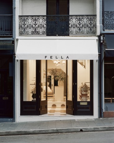 Fella swimwear shopfront doors Cedar West