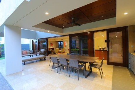 Sliding door alfresco timber Cedar West