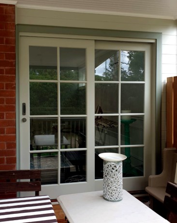 Sliding door glazing bars Cedar West