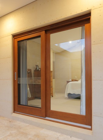 Sliding door solid timber flyscreens no fingerjointing Cedar West