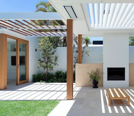 Sliding door timber entertainment area Cedar West