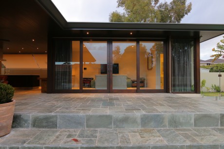 Sliding door wooden frame solid timber Cedar West