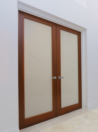 Lexus timber door translucent glass privacy Cedar West