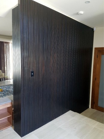 Squarestyle MR2357 timber feature wall ebony Cedar West
