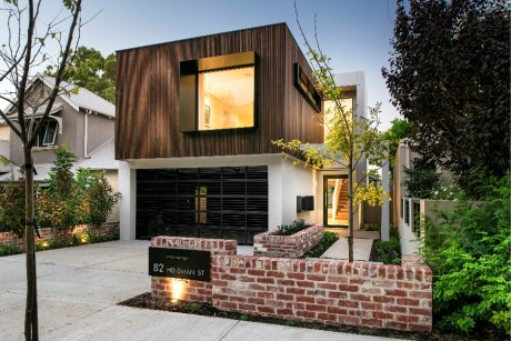 Timber lining solid cedar front elevation modern upload