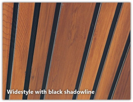 Widestyle solid timber lining cladding Cedar West close up