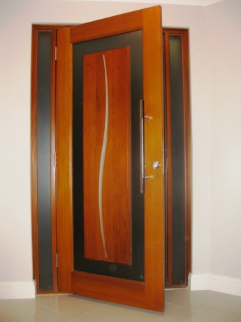 cedar timber door entry hinged side lite sheffield