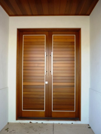 cedar timber door entry set double kingston