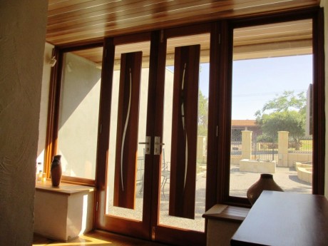 cedar timber door entry set side lites double sheffield
