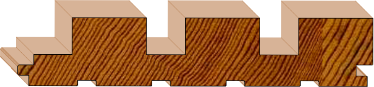 Squarestyle - 182 x 37mm (featuring 30.5mm battens)